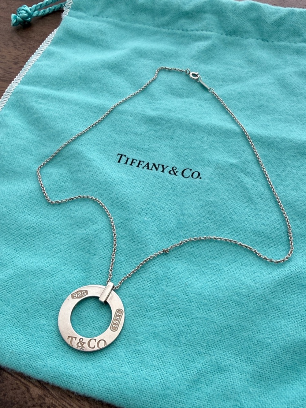 Tiffany & Co. 1837 Circle Pendant Necklace